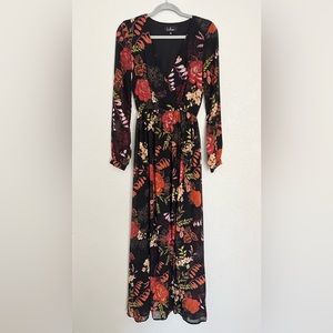 Lulus floral maxi dress